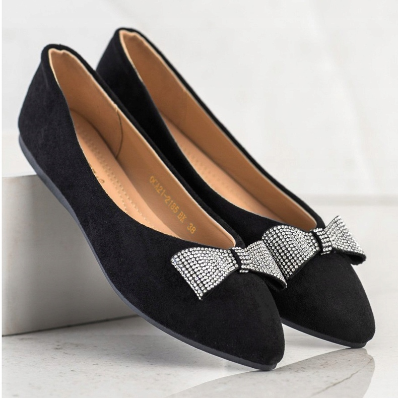 Bailarinas com arco decorativo VINCEZA preto 1