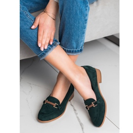 Mocassins VINCEZA de salto baixo verde 2