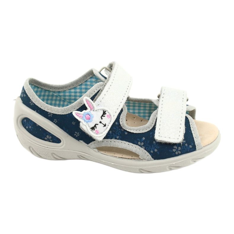 Sapatos infantis Befado pu 065X154 azul marinho cinza multicolorido 2