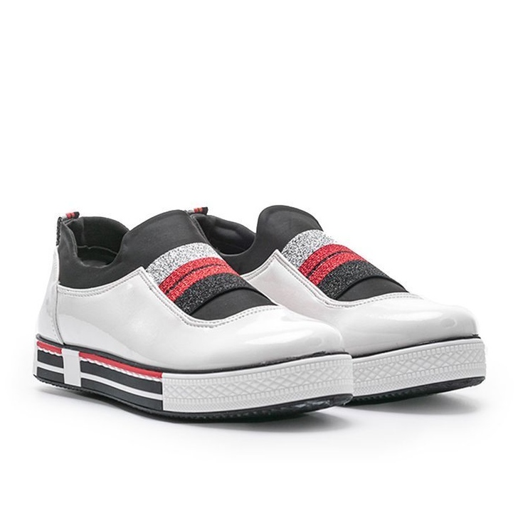 Tênis Jayde laqueado branco 1