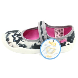 Flippers infantis de Befado 114x440 colorido com aplicação de cães branco 6