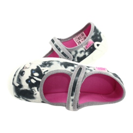 Flippers infantis de Befado 114x440 colorido com aplicação de cães branco 5