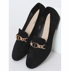 Mocassins femininos negros T393P Preto 1