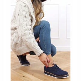 Mocassins de renda feminino azul marinho 8988-45 Azul azul-marinho 2