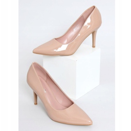 Stilettos femininos bege e rosa S-631 rosa 1