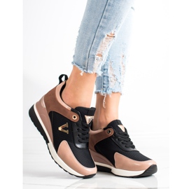 Tênis casual VINCEZA preto rosa multicolorido 1