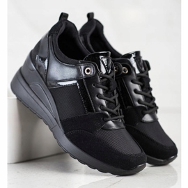 Tênis VINCEZA elegantes preto 2