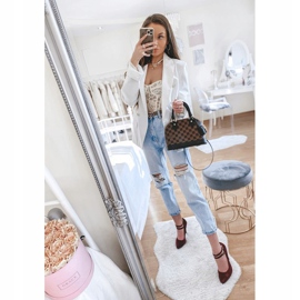 Sapatos de camurça cor de vinho com salto L408 vermelho 2