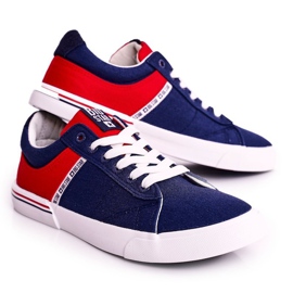 Tênis masculino Big Star FF174137 Azul marinho-vermelho azul-marinho 1