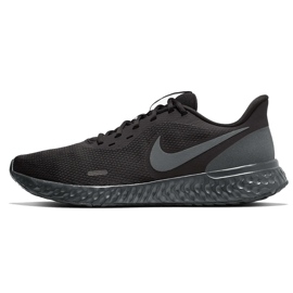 Tênis de corrida masculino Nike Revolution 5 preto BQ3204 001 cinza 1