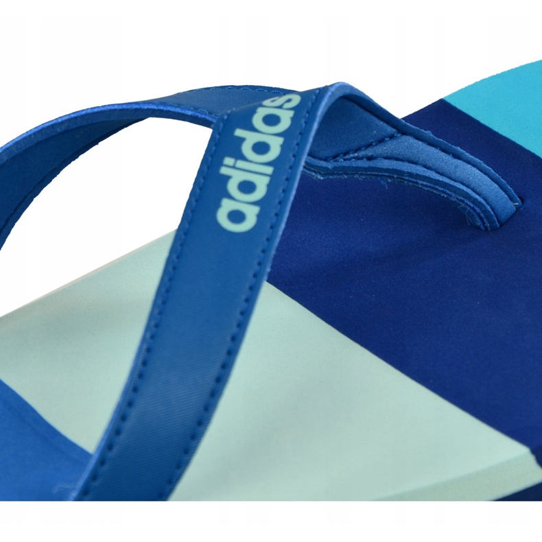Chinelos Adidas Eezay listrados BA8808 azul marinho azul 3