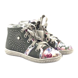 Sapatos infantis com strass 84254 Bartek cinza 4 Sapatos infantis com strass 84254 Bartek cinza 4