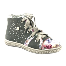 Sapatos infantis com strass 84254 Bartek cinza 1 Sapatos infantis com strass 84254 Bartek cinza 1