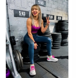 Kylie Calçados Esportivos Clássicos branco rosa 1