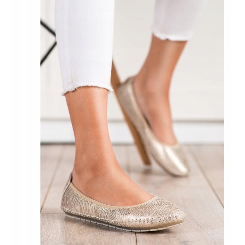 Kylie Bailarinas clássicas dourado 1