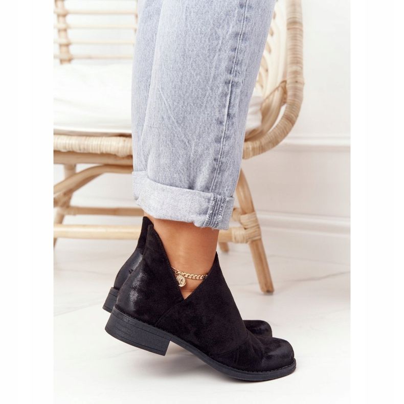 PS1 Botas femininas pretas Hillary com recortes preto 2 PS1 Botas femininas pretas Hillary com recortes preto 2