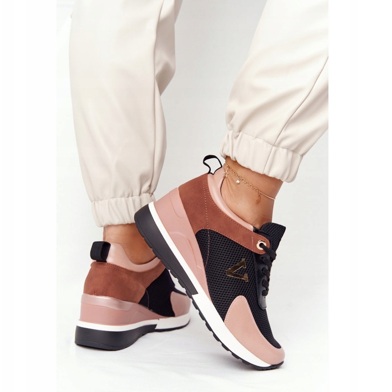 Tênis Cunha Vinceza 10590 Preto-Rosa 1