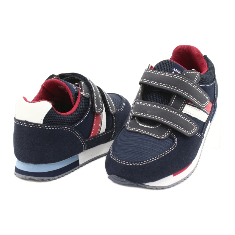 American Club Sapatos infantis azuis da marinha rh24 azul 3