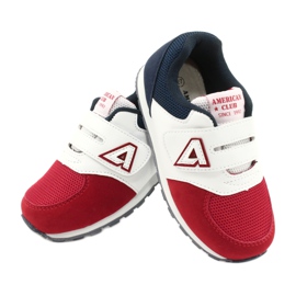 American Club Sapatos esportivos infantis Inserir couro BS01 BS02 RED multicolorido 3