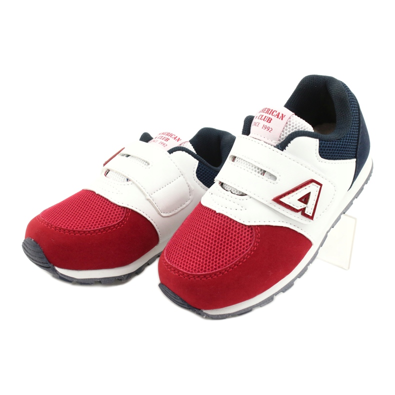 American Club Sapatos esportivos infantis Inserir couro BS01 BS02 RED multicolorido 1