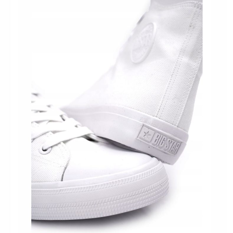 Tênis de cano alto masculino clássico Big Star FF174551 branco 1