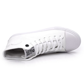 Tênis de cano alto masculino clássico Big Star FF174551 branco 2