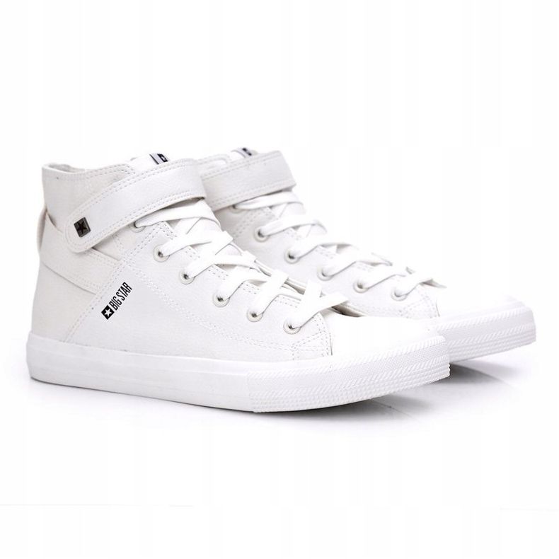 Tênis de cano alto masculino Big Star White Y174024 branco 1