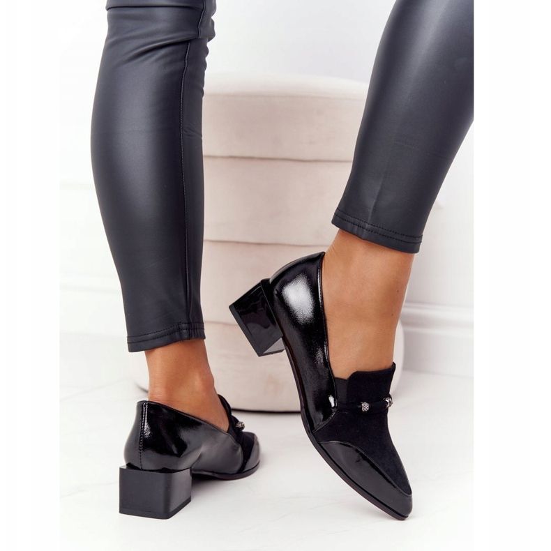 Bombas elegantes de salto alto S.Barski Premium Preto 2