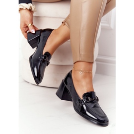 Bombas elegantes de salto alto S.Barski Premium Preto 1