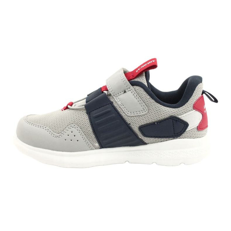 Calçados esportivos com palmilha de couro American Club AA06 cinza 1