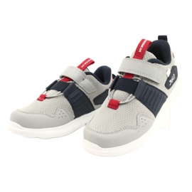 Calçados esportivos com palmilha de couro American Club AA06 cinza 2