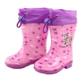 American Club Galochas American Pink Kitties KAL05 tolet rosa 1