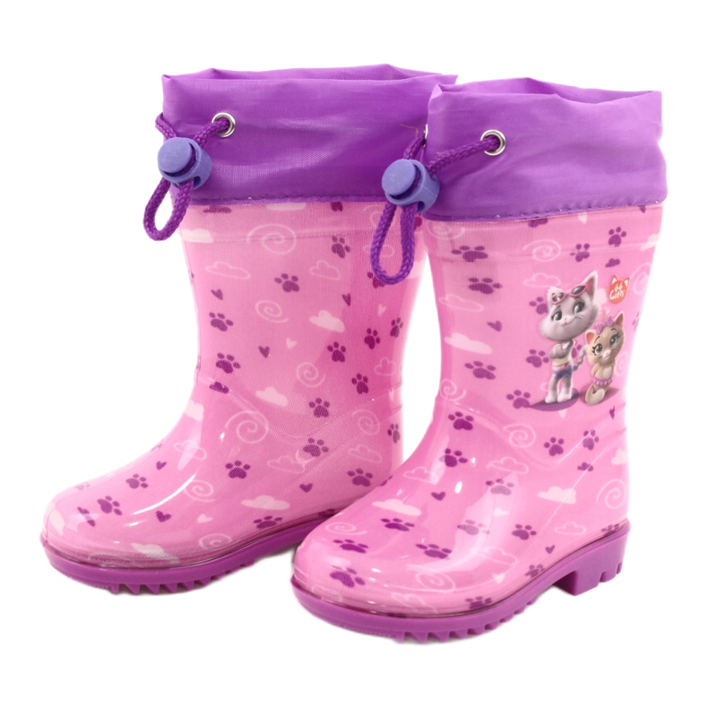American Club Galochas American Pink Kitties KAL05 tolet rosa 1