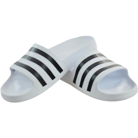 Chinelos brancos Adidas Adilette Aqua F35539 ['branco preto'] 1