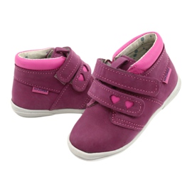 Mazurek Calçado desportivo de couro com velcro 1355 rosa fúcsia 3
