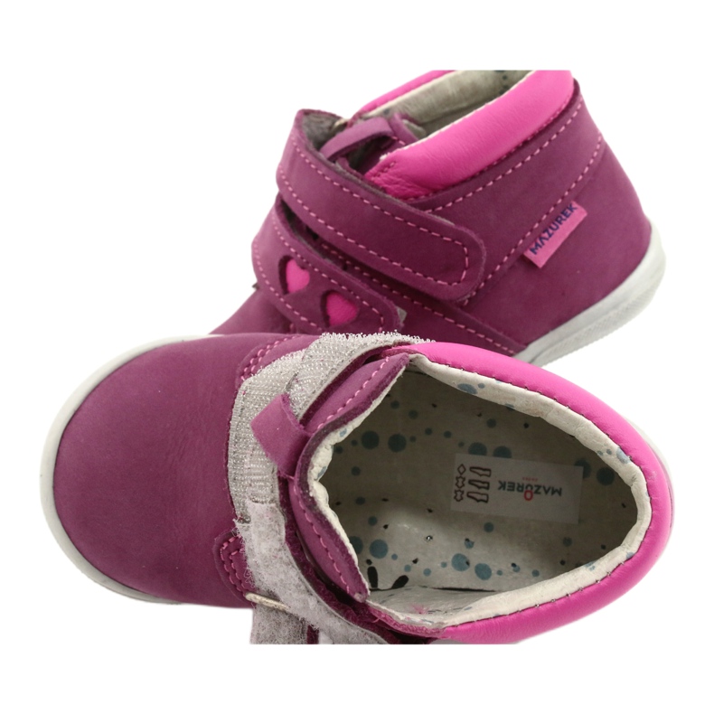 Mazurek Calçado desportivo de couro com velcro 1355 rosa fúcsia 4 Mazurek Calçado desportivo de couro com velcro 1355 rosa fúcsia 4