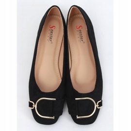 Bailarinas femininas negras elegantes LK47P Black preto 1