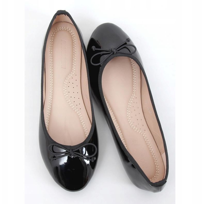 Bailarinas lacadas pretas 1JB-18181 Preto 1