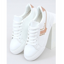 Tênis feminino branco 1063 Champagne 1