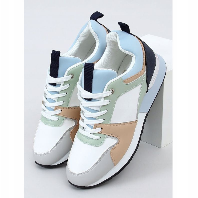 Sapatos esportivos multicoloridos B0-671 Azul 1