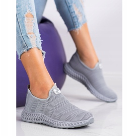 SHELOVET Slipons Spring Openwork cinza 2 SHELOVET Slipons Spring Openwork cinza 2