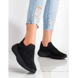 Renda Tênis Pretos Com Cristais 1