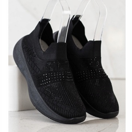 Renda Tênis Pretos Com Cristais 2
