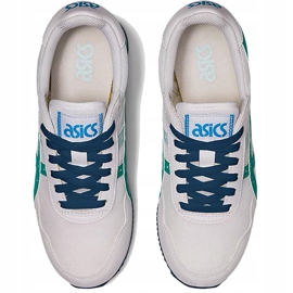 Sapatos infantis Asics Tiger Runner Gs branco e azul 1204A015 100 multicolorido 1