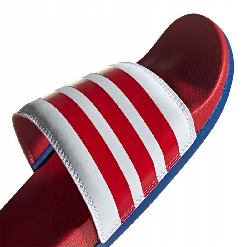 Chinelos Adidas Adilette Comfort M EG1853 branco vermelho 2