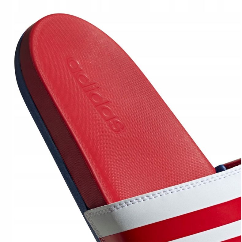 Chinelos Adidas Adilette Comfort M EG1853 branco vermelho 4