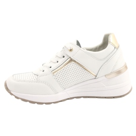 Calçado desportivo para senhora Filippo DP2003 / 21 branco dourado 1