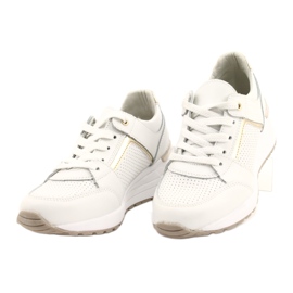 Calçado desportivo para senhora Filippo DP2003 / 21 branco dourado 2