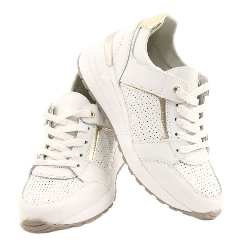 Calçado desportivo para senhora Filippo DP2003 / 21 branco dourado 4