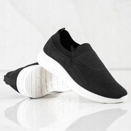 Ideal Shoes Sapatilhas esportivas pretas preto 1